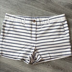 GAP Navy and White Striped Women's Shorts